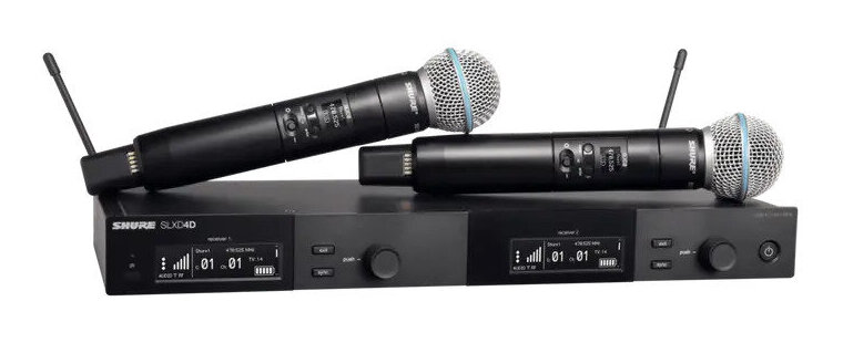 樂天商城 - 【送料込】SHURE SLXD24DJ/B58-JB ハンドヘルド型 送信機2台付属 デュアル ワイヤレスシステム SLXD24D/B58