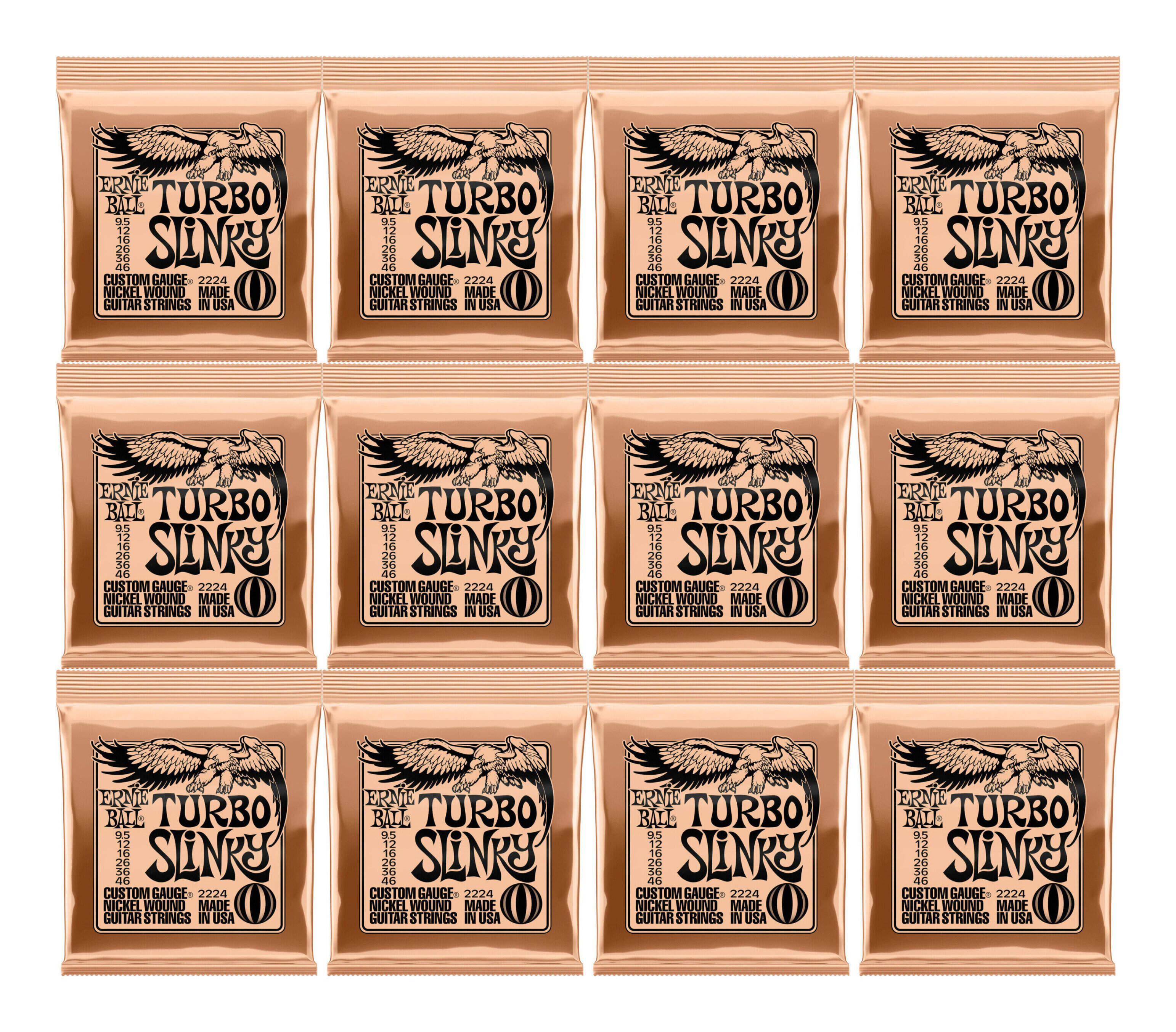 【送料込】【12セット】ERNIE BALL アーニーボール 2224 [9.5-46] TURBO SLINKY エレキギター弦