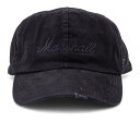 【送料込】Marshall Baseball デニム Black [フリーサイズ] ダメージ加工 ベースボール キャップ マーシャル