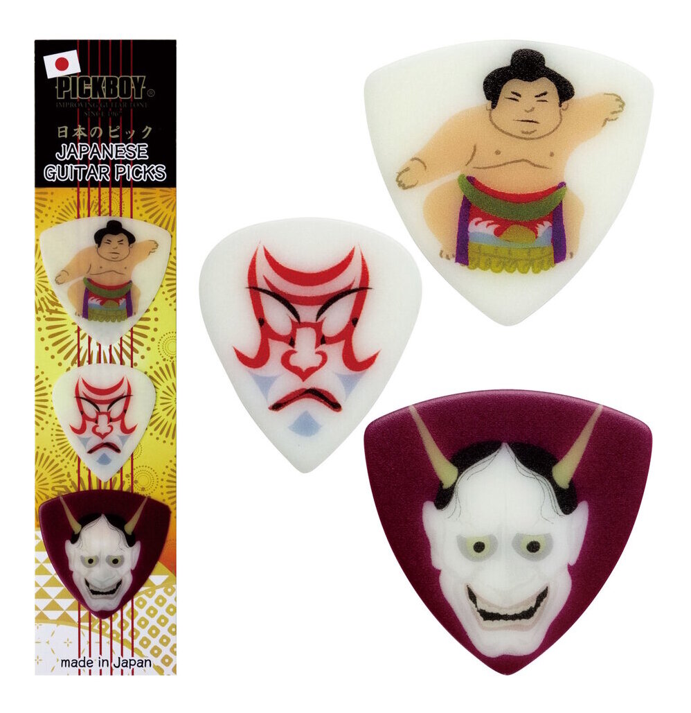 【メール便・送料無料・代引不可】PICKBOY ピックボーイ PB100/DG 日本のギター ピック/伝統芸能 お土産にも最適