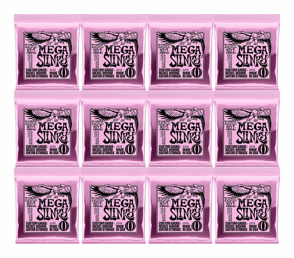 【送料込】ERNIE BALL 2213/12セット [10.5-48] MEGA SLINKY エレキギター弦