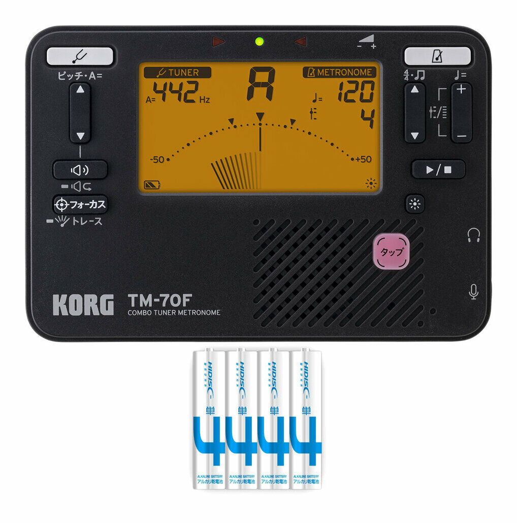 ڥ᡼ء̵ԲġKORG TM-70F BK/ñ4ӡ4 ֥å 塼ʡ/ȥΡ