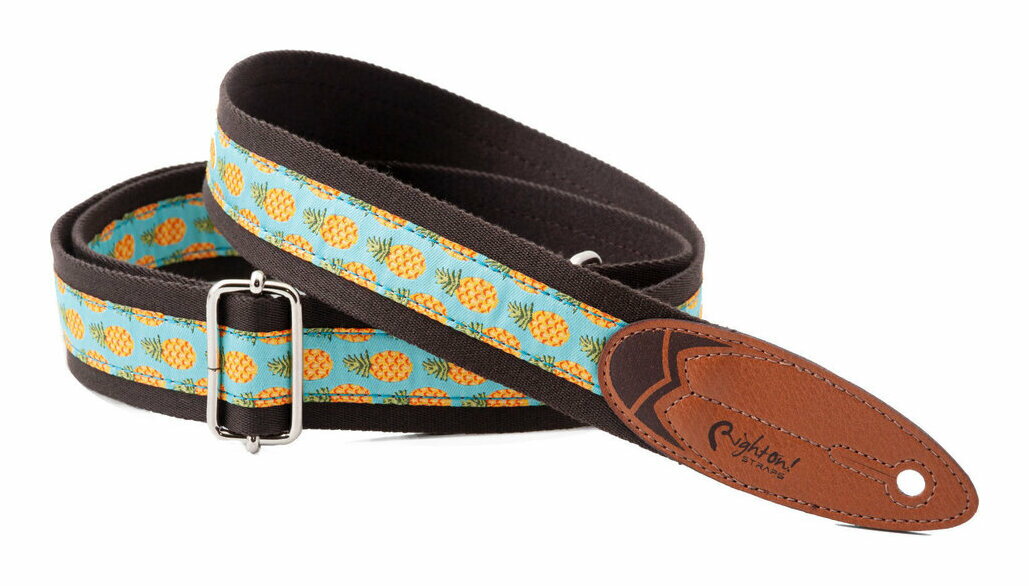 【送料込】RightOn! STRAPS SURF MALIBU BROWN ギター・ベース・ウクレレストラップ【ポイント5倍】