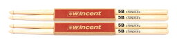 【送料込】Wincent W-5B/2ペア [406×15mm] ヒッコリー/STANDARD ドラムスティック