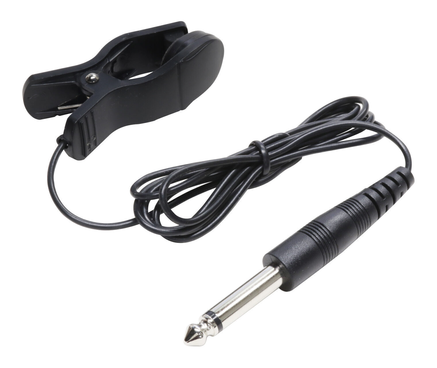 【ゆうパケット発送】・お問い合わせ番号による郵便追跡サービスがご利用いただけます。※一部定形外郵便発送商品には追跡サービスはございません。・お届けは郵便受けへの投函で完了となります。・日付・時間帯指定はお受けできません。・お届けまで2～5日ほどかかります(お届け地域により異なります)。・繁忙期やお届け地域によっては10日前後かかる場合がございます。・配達の遅延・紛失または破損した場合の補償はございません。・郵便受けに入らないサイズの商品は持ち戻りになる場合がございます。チューナー用のクリップ型コンタクトマイクです。楽器に直接取り付けて振動を拾うので周囲の音に影響されることがありません。ギター・ウクレレ・管楽器等幅広い楽器に使えます。ストレートタイプのプラグになります。Specコードの長さ:90cmクリップの取付最大幅:2.6cm