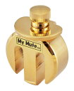 【送料込】My Mute MM-V バイオリン用ミュート 4/4サイズ用 大きな消音効果 ねじ固定式 高級金メッキ仕上げ