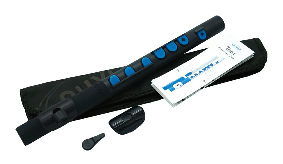 【送料込】NUVO N430TBBL TooT ブラック/ブルー リコーダー感覚 フルート プラスティック製 管楽器