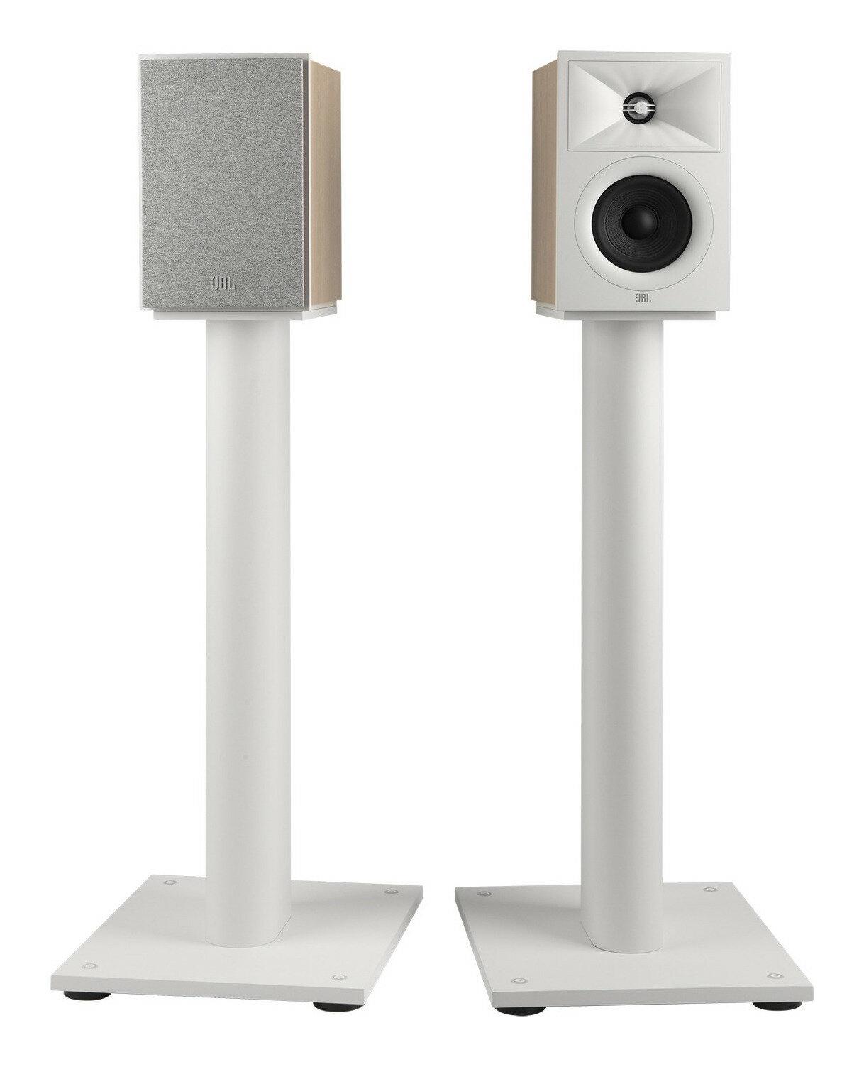 【送料込】JBL STAGE 240B WHT + STAGE FS STAND WHT (ペア) White/Latte ブックシェルフスピーカー JBL240BWHT/純正スタンド付