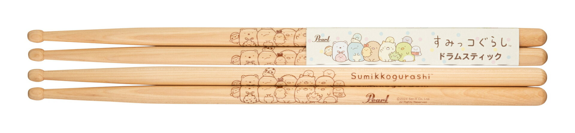【送料込】Pearl 110HC/SG2/2ペア すみっコぐらし ドラムスティック 第2弾 ポピュラー