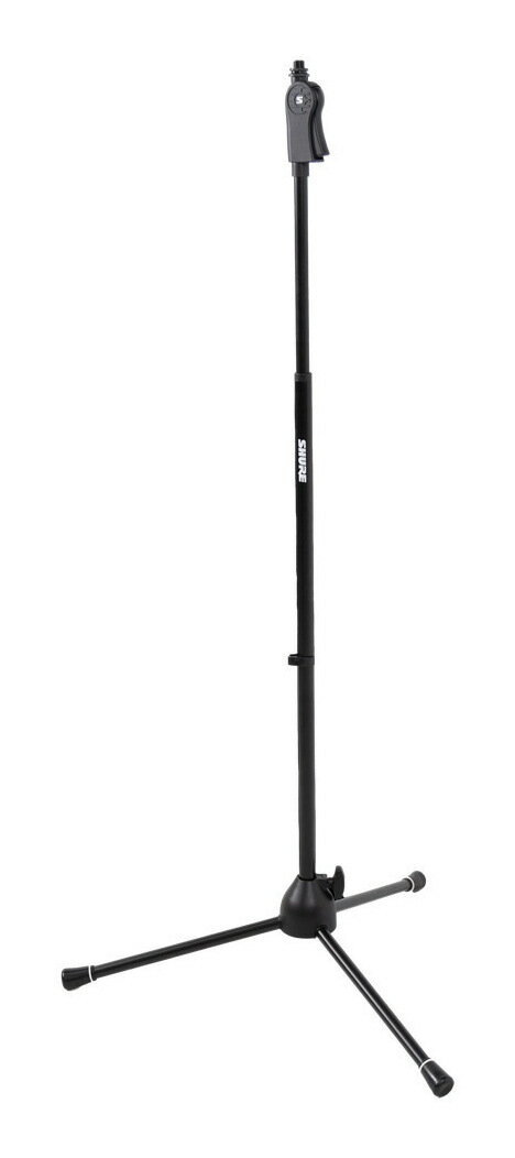 こちらの商品はお取り寄せとなります。3日～1週間ほどでお届け可能です。メーカー品切の際はお時間を頂きます。デラックス三脚マイクスタンド高さ調整1067～1676mm約1.8kg片手で高さ調整できるピストルグリップクラッチ搭載