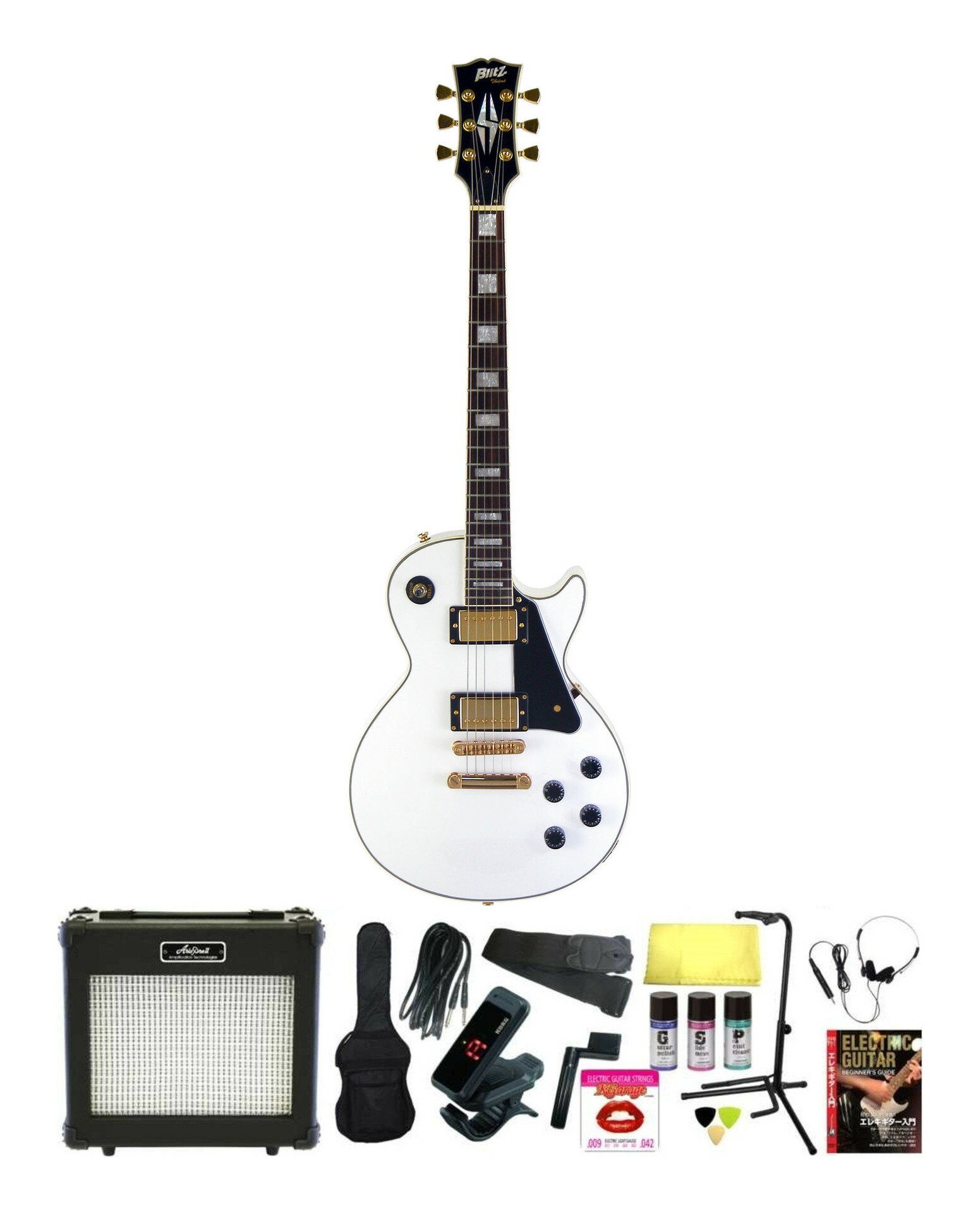 Beginner'S Set - 【送料込】BLITZ BLP-CST/WH 完璧16点セット/ARIA6Wアンプ