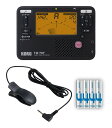 【メール便・送料無料・代引不可】KORG TM-70F BK+JOYO JC-04セット/単4電池×4本付 チューナー/メトロノーム(ブラック)+コンタクトマイ...