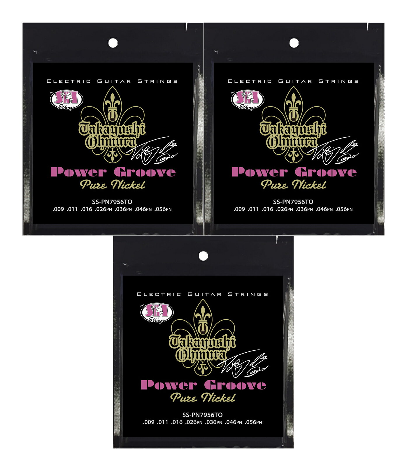 【メール便・送料無料・代引不可】SIT SS-PN7956TO ×3 [09-56] 大村孝佳 シグネチャー 7弦ギター用 エレキギター弦