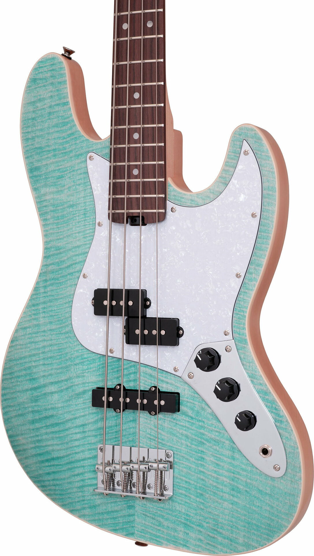 【送料込】Aria ProII STB-AE200 OPGR (Opal Green) ベース/ギグバッグ付【ポイン...
