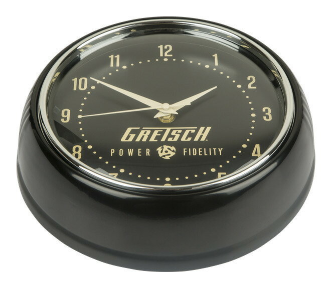 【送料込】Gretsch Power ＆ Fidelity Retro Wall Clock グレッチ 壁掛け時計【ポイント2倍】