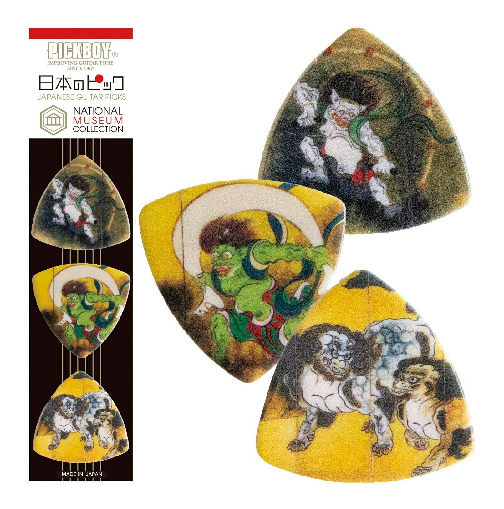 【メール便・送料無料・代引不可】PICKBOY PB100/M002 日本のギター ピック/絵画シリーズ 其の一 お土産にも最適