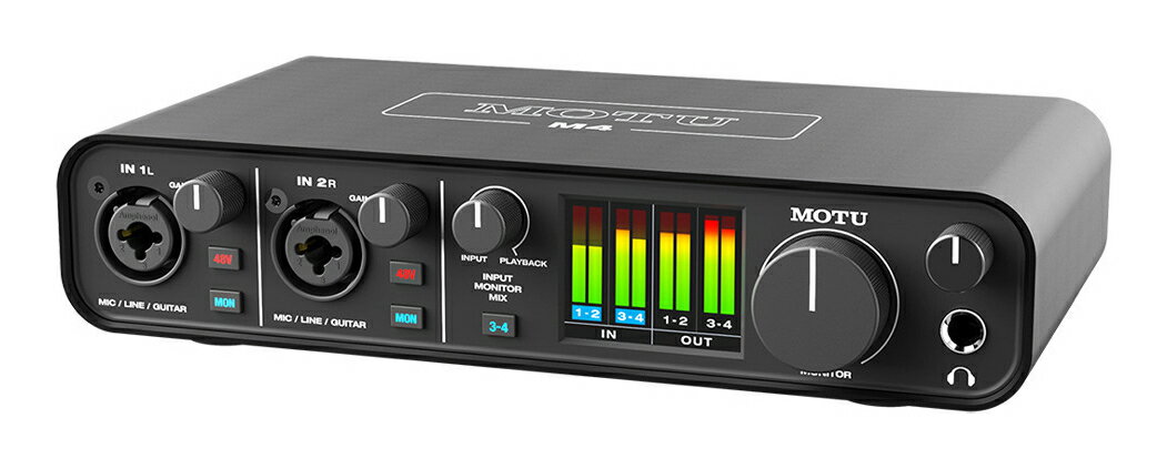 【送料込】MOTU M4 オーディオインターフェイス 4in 4out