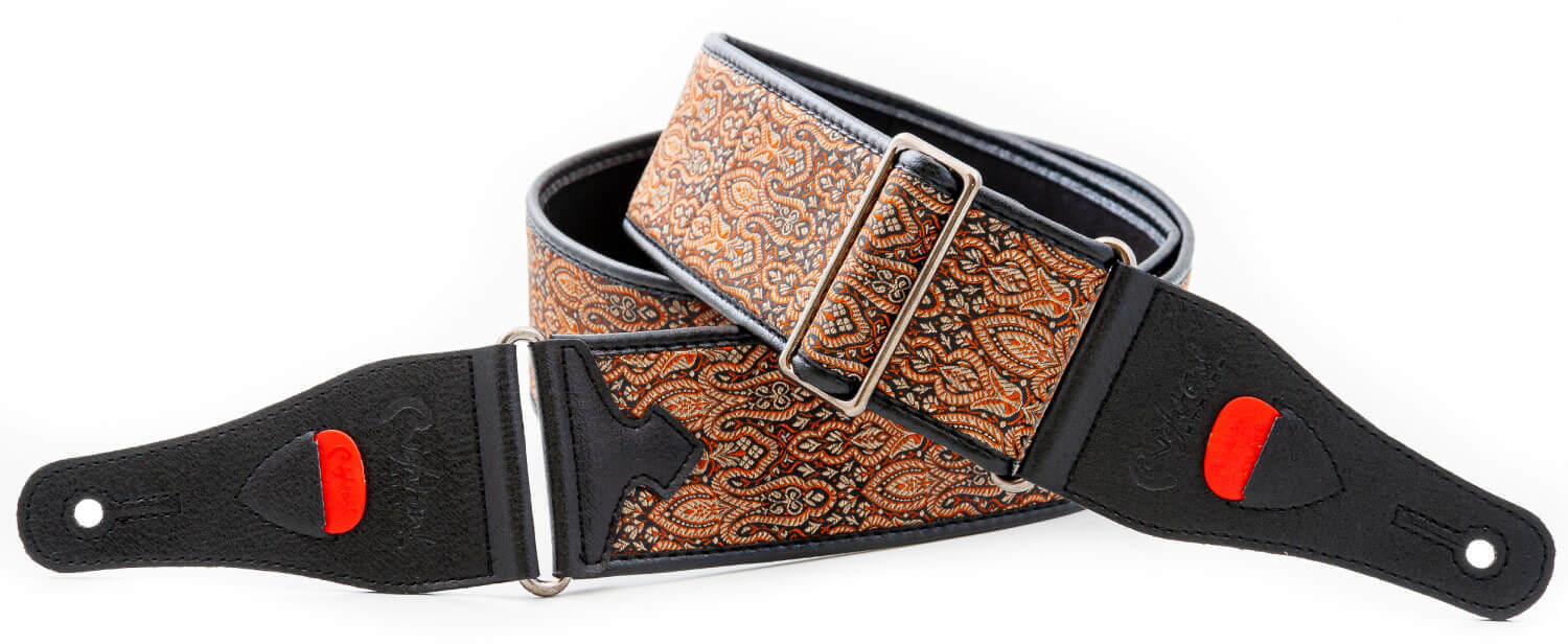 愛曲楽器の【送料込】RightOn! STRAPS CORDOBA Brown ギター ベース ストラップ【ポイント5倍】｜アングル3