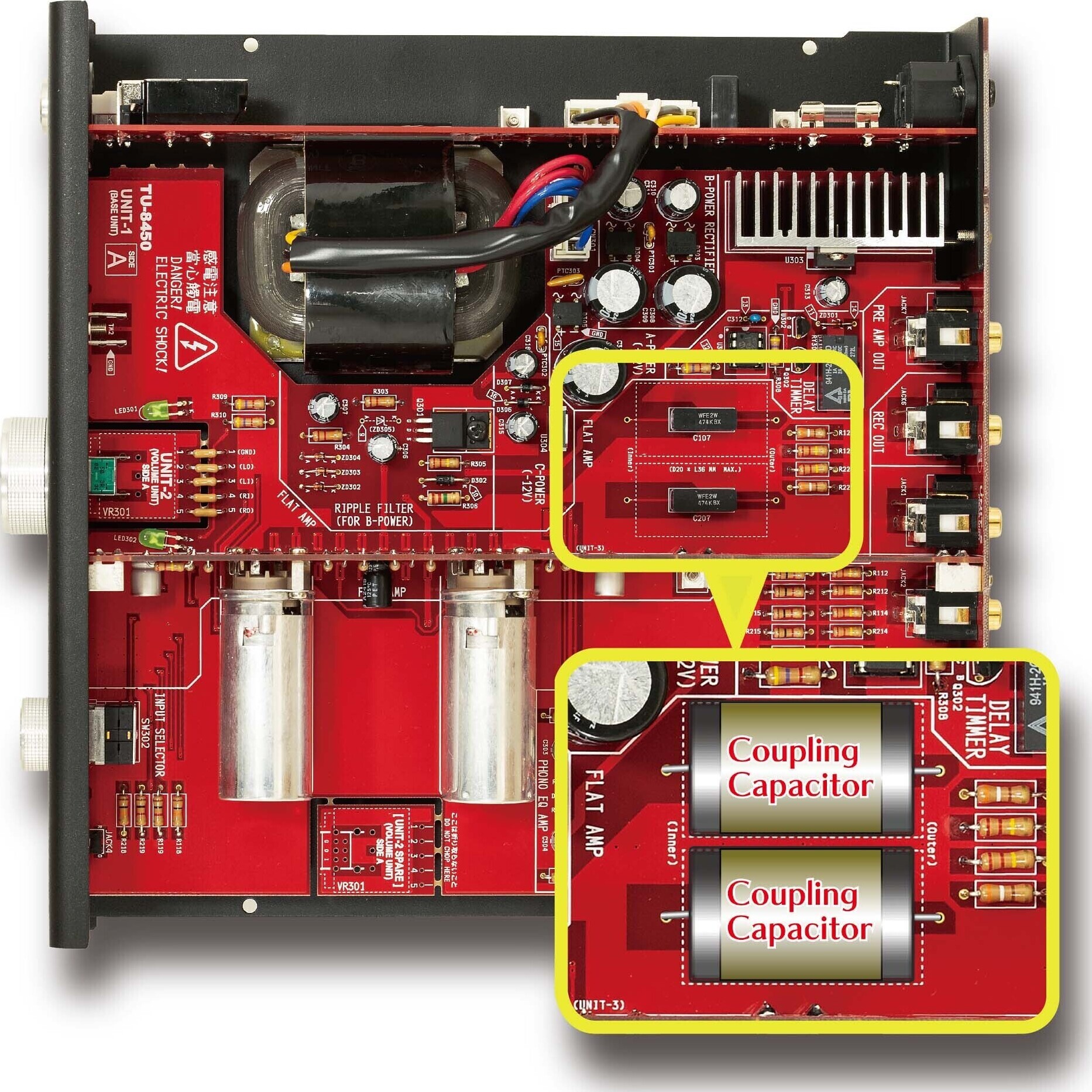 【送料込】ELEKIT TU-8450 (真空管付きモデル) フォノイコライザー搭載 真空管プリアンプキット aikyoku-10165739 愛曲楽器 サンプル画像3