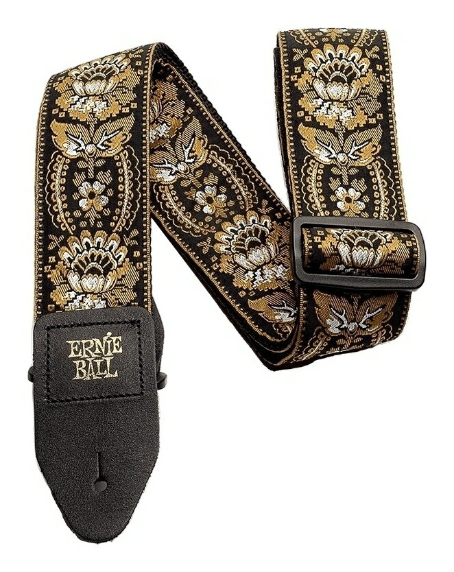 【メール便・送料無料・代引不可】ERNIE BALL 4151 Royal Orleans ジャカード織 ギターストラップ