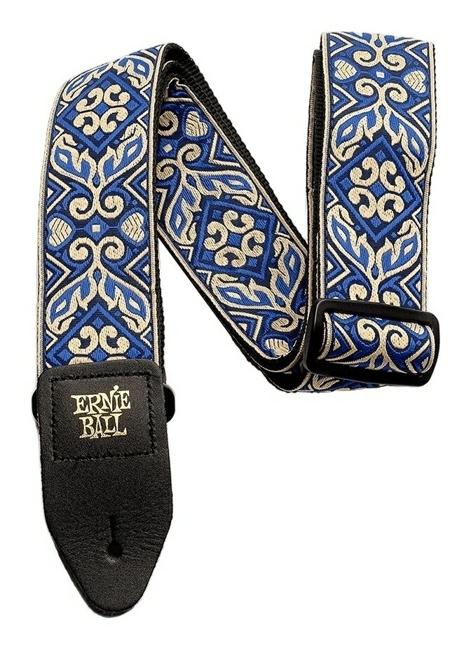 樂天商城 - 【メール便・送料無料・代引不可】ERNIE BALL 4165 Tribal Blue ジャカード織 ギターストラップ