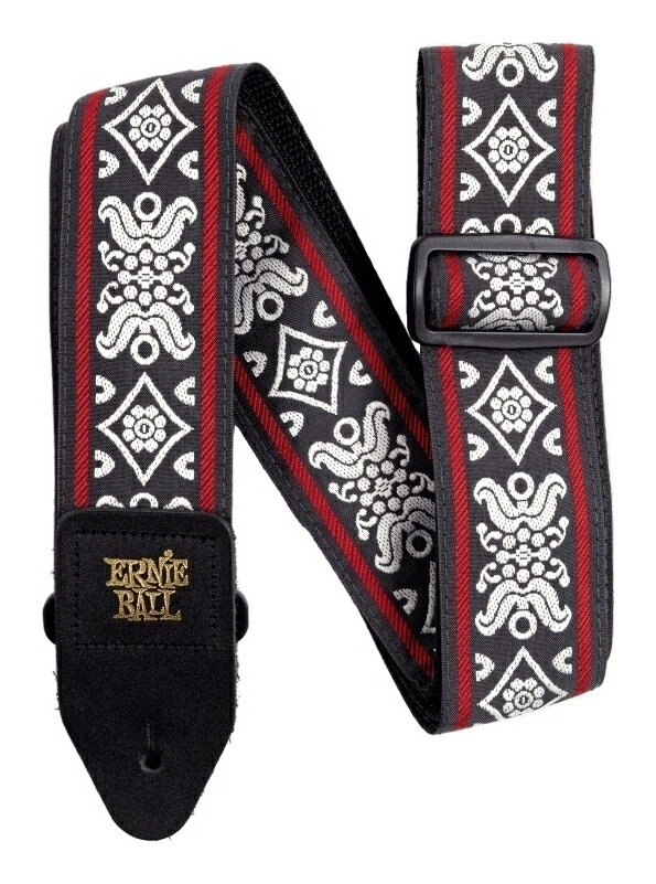 こちらの商品はお取り寄せとなります。3日～1週間ほどでお届け可能です。メーカー品切の際はお時間を頂きます。※画像は撮影用商品のため、お届けの際の商品とは異なります。【ゆうパケット発送】・お問い合わせ番号による郵便追跡サービスがご利用いただけます。※一部定形外郵便発送商品には追跡サービスはございません。・お届けは郵便受けへの投函で完了となります。・日付・時間帯指定はお受けできません。・お届けまで2～5日ほどかかります(お届け地域により異なります)。・繁忙期やお届け地域によっては10日前後かかる場合がございます。・配達の遅延・紛失または破損した場合の補償はございません。・郵便受けに入らないサイズの商品は持ち戻りになる場合がございます。伸びにくく丈夫なポリプロピレンにジャカード織の生地を縫い合わせたストラップです。ポリプロピレンはベストセラー・モデル「POLYPROTMストラップ」と同じ素材でその耐久性は折り紙つきです。さらに、エンドピンを掛けるストラップ・エンドには丈夫なブラック・レザーを採用しています。ジャカード織りならではのスタイリッシュなデザインです。・長さは最長で約1,725mm、幅は約50mm