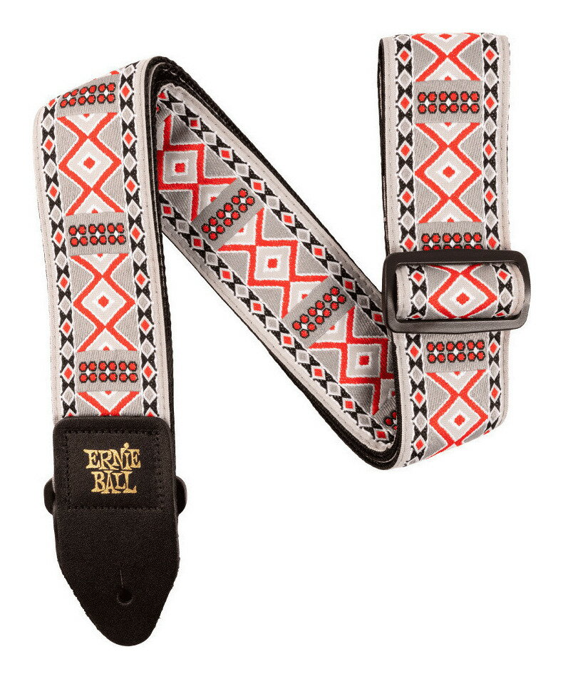 こちらの商品はお取り寄せとなります。3日～1週間ほどでお届け可能です。メーカー品切の際はお時間を頂きます。※画像は撮影用商品のため、お届けの際の商品とは異なります。【ゆうパケット発送】・お問い合わせ番号による郵便追跡サービスがご利用いただけます。※一部定形外郵便発送商品には追跡サービスはございません。・お届けは郵便受けへの投函で完了となります。・日付・時間帯指定はお受けできません。・お届けまで2～5日ほどかかります(お届け地域により異なります)。・繁忙期やお届け地域によっては10日前後かかる場合がございます。・配達の遅延・紛失または破損した場合の補償はございません。・郵便受けに入らないサイズの商品は持ち戻りになる場合がございます。伸びにくく丈夫なポリプロピレンにジャカード織の生地を縫い合わせたストラップです。ポリプロピレンはベストセラー・モデル「POLYPROTMストラップ」と同じ素材でその耐久性は折り紙つきです。さらに、エンドピンを掛けるストラップ・エンドには丈夫なブラック・レザーを採用しています。ジャカード織りならではのスタイリッシュなデザインです。・長さは最長で約1,725mm、幅は約50mm