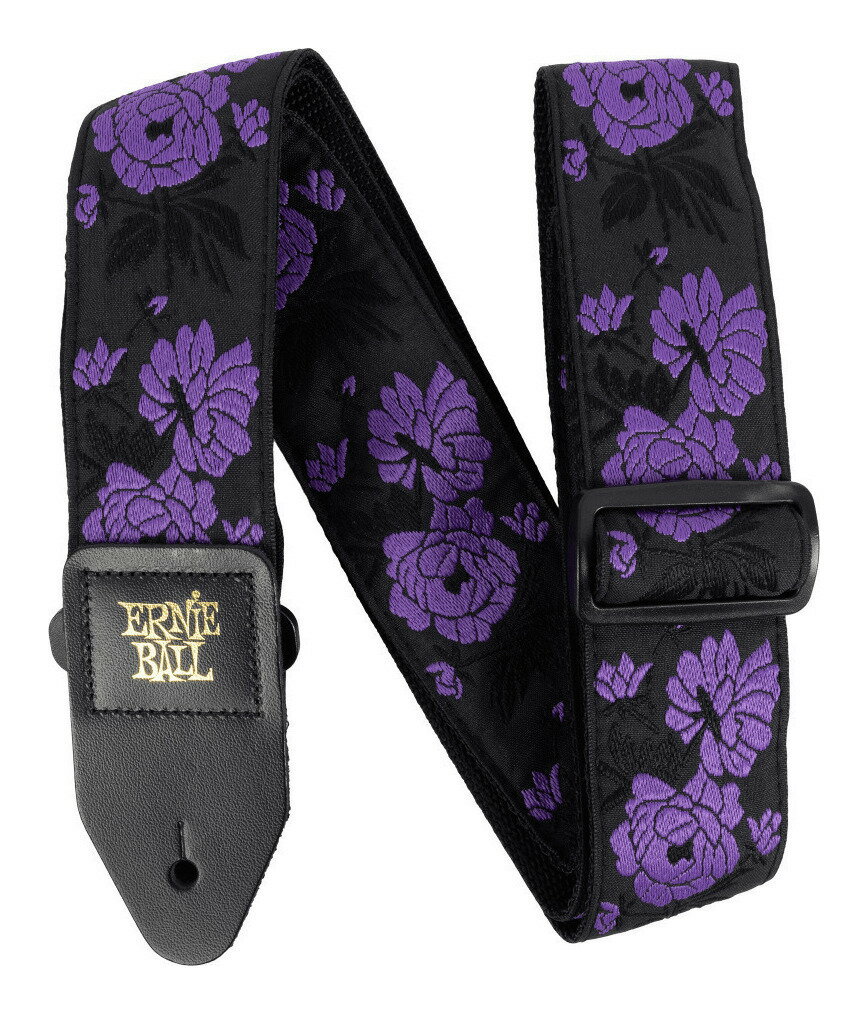 樂天商城 - 【メール便・送料無料・代引不可】ERNIE BALL 5359 Lavender Rose ジャカード織 ギターストラップ