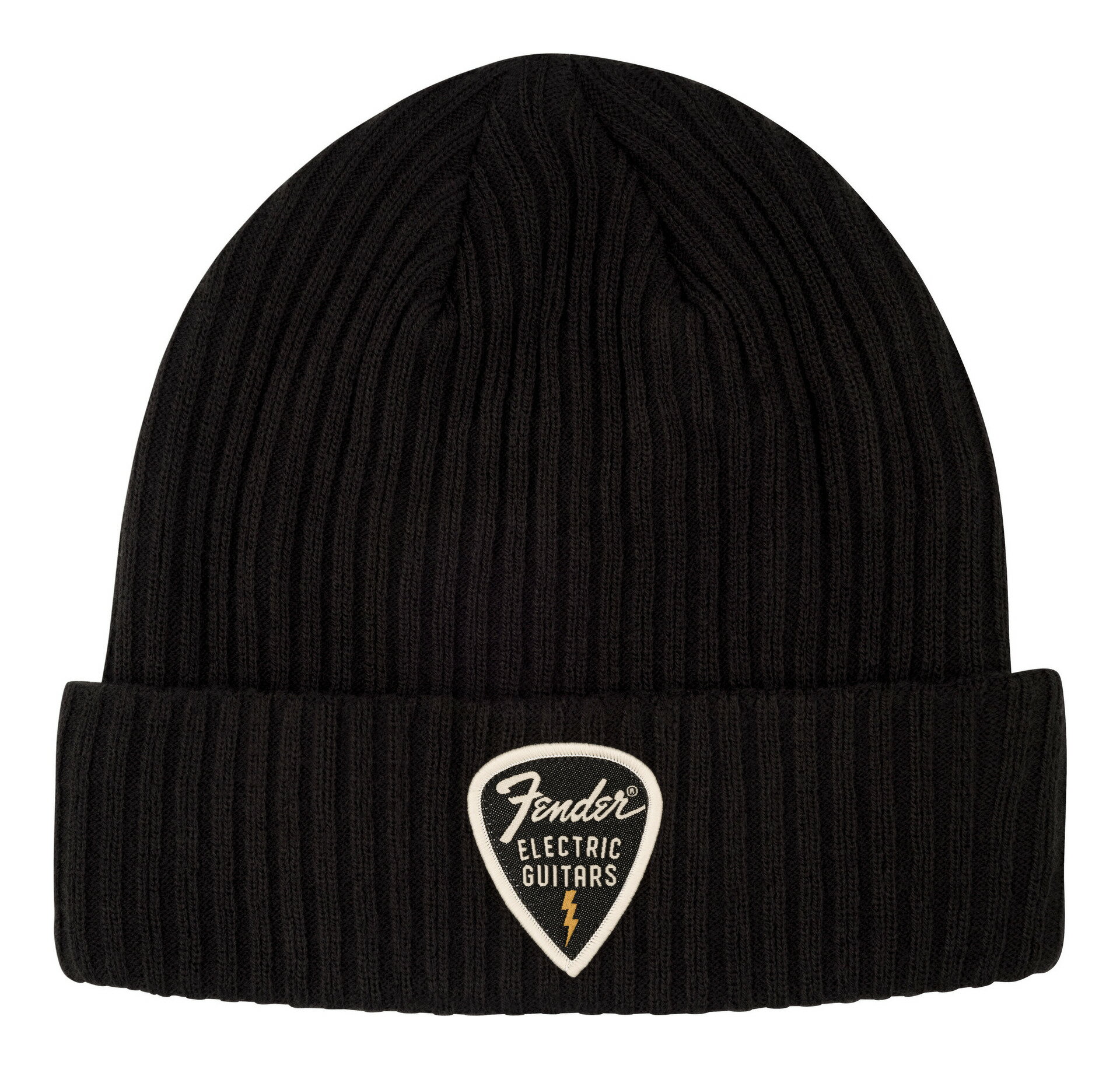 【メール便・送料無料・代引不可】Fender Pick Patch Ribbed Beanie [フリーサイズ] フェンダー ピックパッチ ビーニー ニット帽