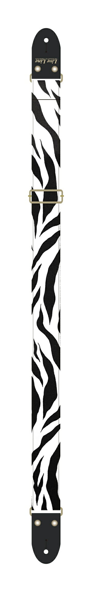 Straps - 【メール便・送料無料・代引不可】Live Line LS2400ZB2 ゼブラ シマウマ柄 ギター ストラップ
