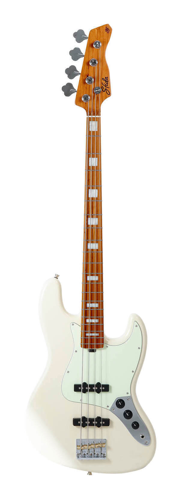 こちらの商品はお取り寄せとなります。3日～1週間ほどでお届け可能です。メーカー品切の際はお時間を頂きます。※画像は撮影用商品のため、お届けの際の商品とは異なります。定番のJBスタイルをベースにした「SJB-500」は、ローステッド・メイプルネックによる高い機能性と、手に取りやすい価格を両立したモデルです。SfidaオリジナルJBピックアップを搭載し、ブロックポジションマークがルックスを引き締めます。さらに、ヒールレスカットを採用することで、ハイポジションでの演奏も快適に楽しめます。ローステッド・メイプルとは、メイプル材を高温で熱処理し、内部の水分や油分を取り除くことで、長年使い込まれた木材に近い状態へ仕上げた素材です。この工程により、木材の歪みやねじれが起こりにくくなり、耐久性が向上。さらにサウンド面では、音の明瞭さやクリアさが増し、音の伸びや豊かな響きを得られます。もともとはハイエンド楽器にのみ使われていた技術ですが、近年はビギナー向けの価格帯にも採用されるようになり、手軽にそのメリットを体感できるようになっています。Sfida(スフィーダ)製品は、海外拠点の中でも最も高い技術力を誇る工場を採用し、Sfida専任スタッフが品質管理を徹底。高いパフォーマンスを安定して提供いたします。現地工場での厳格な出荷前検品に加え、キクタニミュージック内の専門部署にて、最終検品および出荷前の調整も実施しております。お客様に安心して製品をご使用いただけるよう、万全の体制で品質管理に取り組んでいます。スペックBody:PoplarNeck:Roasted MapleNeck Joint:Bolt-onFingerboard:Roasted MapleFingerboard Radius:305Number Of Frets:21Nut Material:BoneNut Width:38mmScale:34inchBridge:Wilkinson 4-String Electric Bass Bridge Brass SaddlePickup:Sfida Original Pickup(JB Style)Control:2 Volume,1 ToneBody Finish:GlossColor:Blue Sunburst(BSV)付属品:レンチ、ギグバッグ生産国:中国※商品の仕様、価格並びに付属品などは予告なく変更することがあります。※製品の特性上、製造過程で微細な研磨痕や擦れが生じることがございます。これらは製品の品質や性能に影響を及ぼすものではございません。※お使いのブラウザや環境により実際の商品と色が異なる場合がございます。