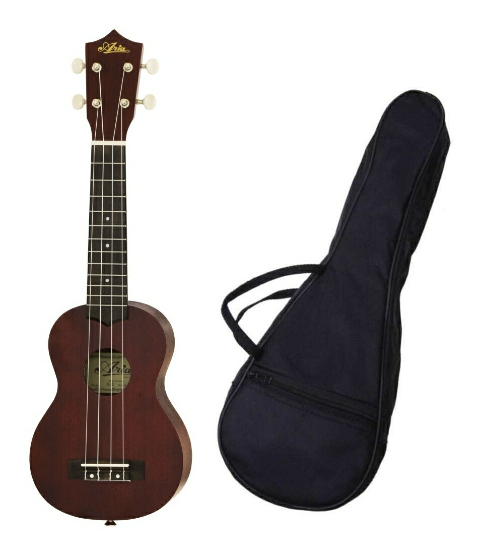 【送料込】【ソフトケース付】ARIA アリア AU-1 ソプラノ・ウクレレ/ギヤペグ仕様