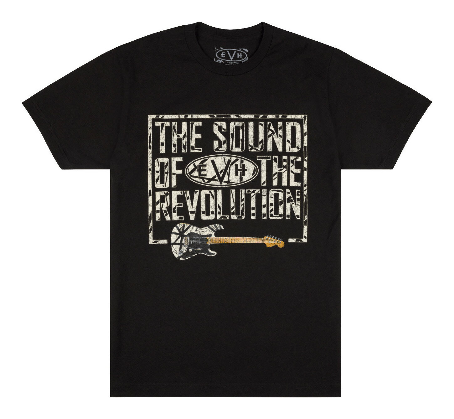 乐天商城 - 【メール便・送料無料・代引不可】EVH REVOLUTION TEE BLACK [Mサイズ] エディ ヴァン ヘイレン 5150 T-SHIRT Tシャツ