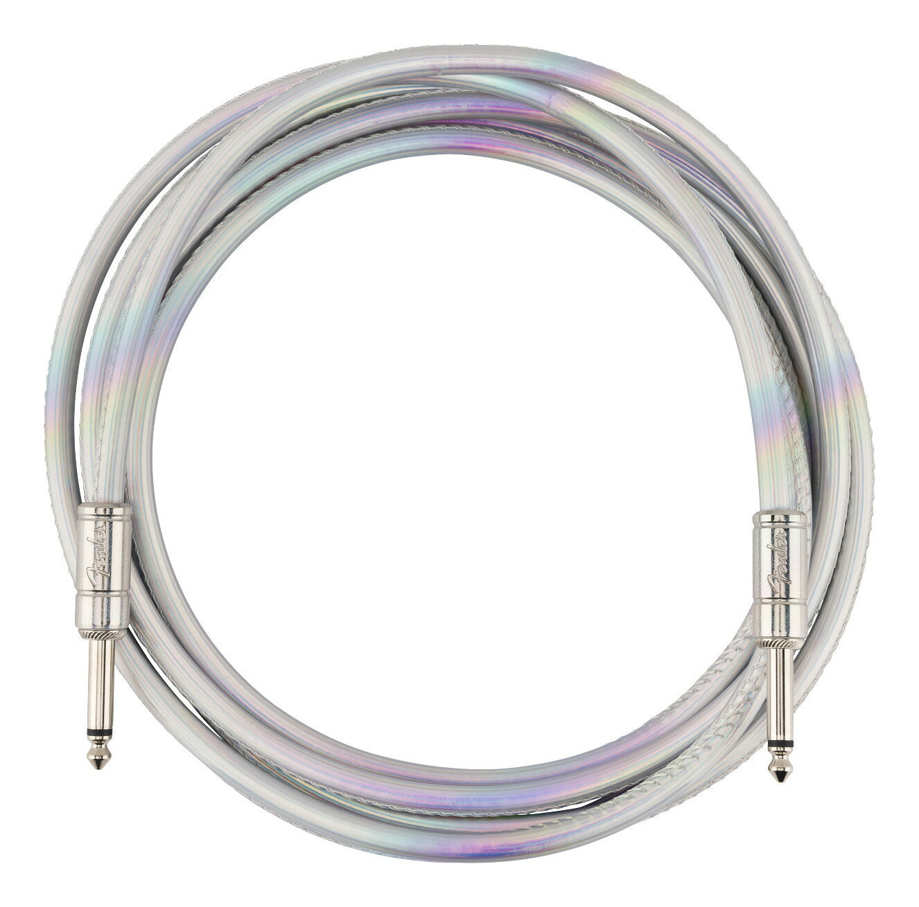 ※画像は撮影用商品のため、お届けの際の商品とは異なります。Fender Galaxy Cableは、ステージクオリティのトーンと印象的なスタイルをプレミアムなデザインに結集したケーブルです。玉虫色のような、光を受けてさまざまな表情を見せるイリデッセント調フェイクレザーで外装を包み込み、90%OFCスパイラルシールドと耐久性に優れたニッケルプレートコネクターを採用することで、信頼性の高いクリアなサウンドを手今日します。ステージパフォーマンスを念頭にデザインされたこのケーブルは、耐久性、明瞭さ、そしてFenderならではの個性的なアティテュードを備えています。素材:PVC特徴:・10フィート(約3.05m)の長さで、ステージやスタジオユースに最適・6mmジャケットがノイズ干渉やハンドリングノイズを最小限に抑制・目を引くイリディセント人工レザーラップを採用・24ゲージ導体により、力強くバランスの取れた信号を提供・90%OFCスパイラルシールドがクリアなトーンを実現・高い耐久性を備えたニッケルプレートコネクターを採用し、長期的な信頼性を確保