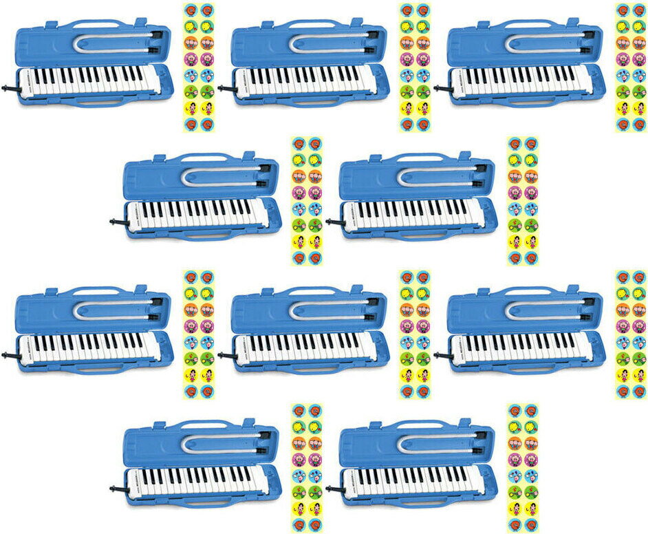 リード楽器でありながら、弦楽器のようなやわらかい音と管楽器のような壮大な音を合わせ持つメロディオンです。耐久性に富んだ、教育楽器の中心的存在です。 鍵数・音域 アルト32鍵　f〜c3 仕上 リードプレートメッキ仕上 寸法 425×100×50mm 重量 本体765g　ケース579g 付属品 立奏唄口・卓奏唄口セット・中空二重ブローケース（ブルー） 11台以上のお買い上げでも、10台の単価でお買い求めいただけます。ご注文時、備考欄(要望欄)にご入用の台数をお書き下さい。ご注文確認後、当店にて金額の訂正し、改めてお見積もりのメールさせて頂きます。