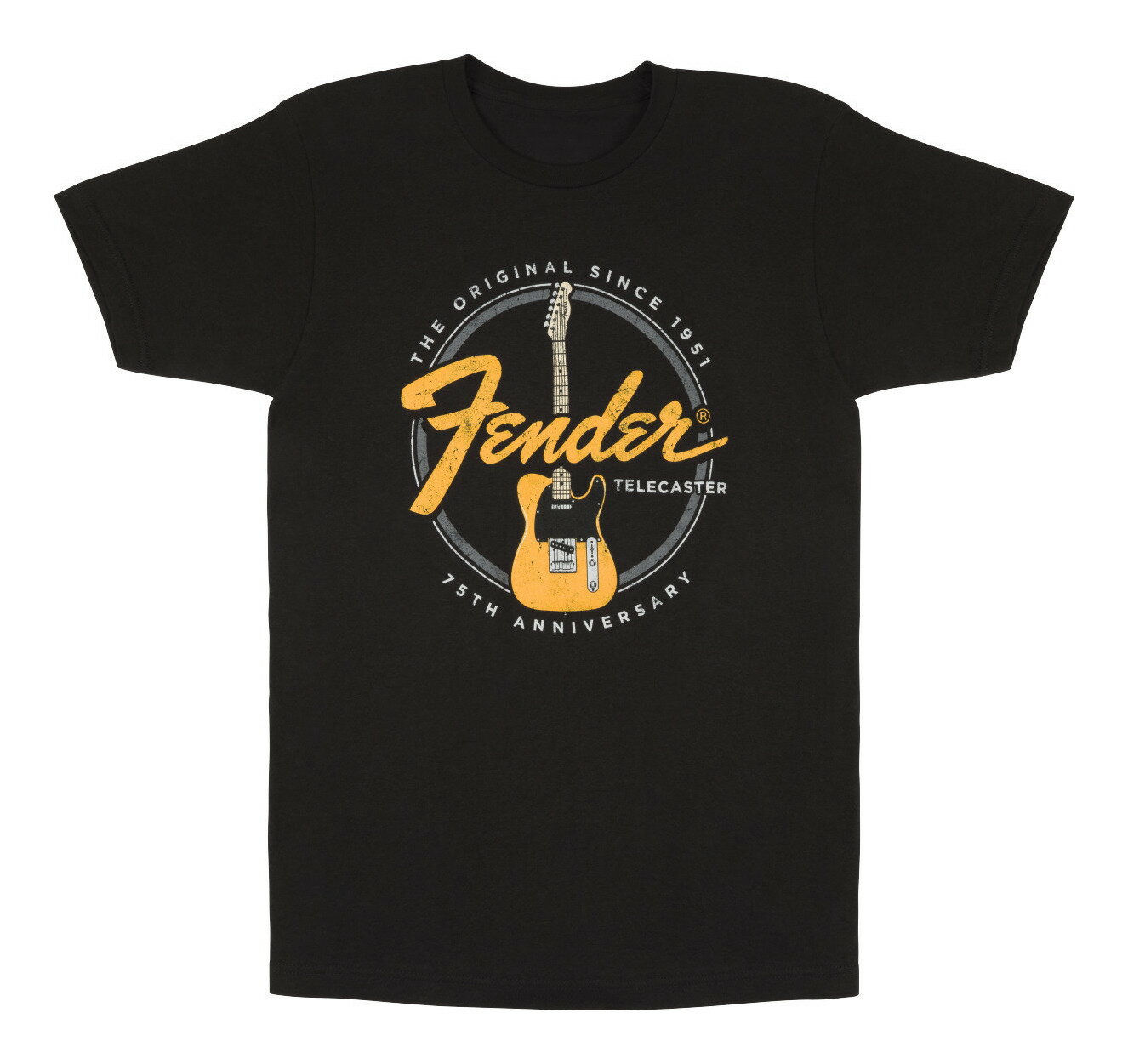 乐天商城 - 【メール便・送料無料・代引不可】Fender Telecaster 75th Tele Tee Vintage Black [Lサイズ] フェンダー テレキャスター Tシャツ