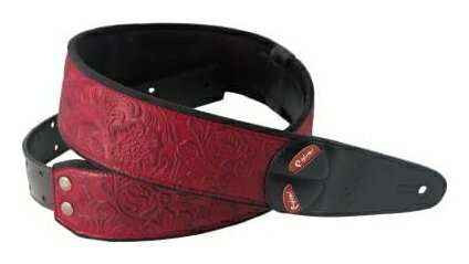 RightOn! STRAPS SANDOKAN-60 RED ギター・ベース用ストラップ SANDOKAN RED