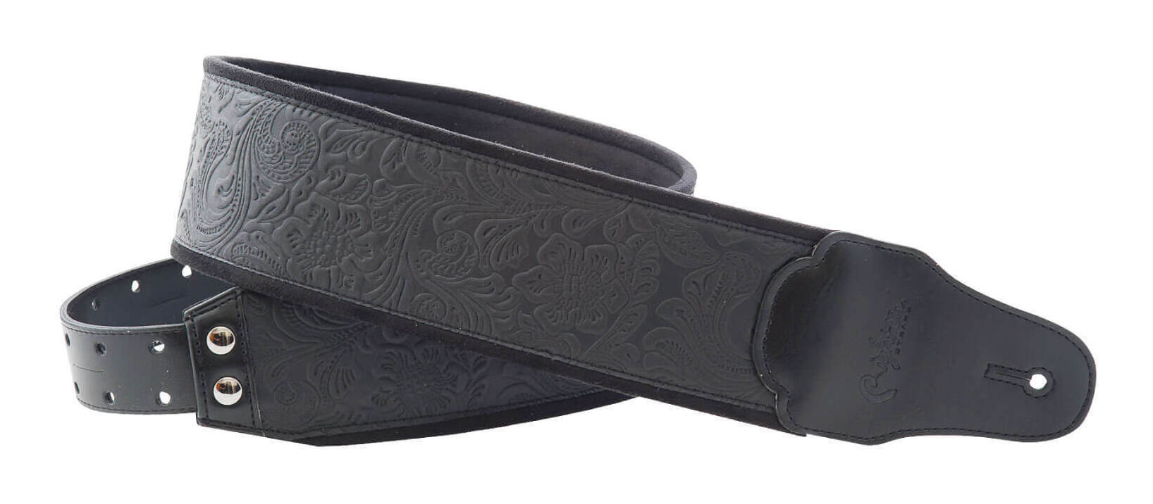【ポイント5倍】【送料込】RightOn! STRAPS B-SANDOKAN BLACK ギター/ベース用ストラップ
