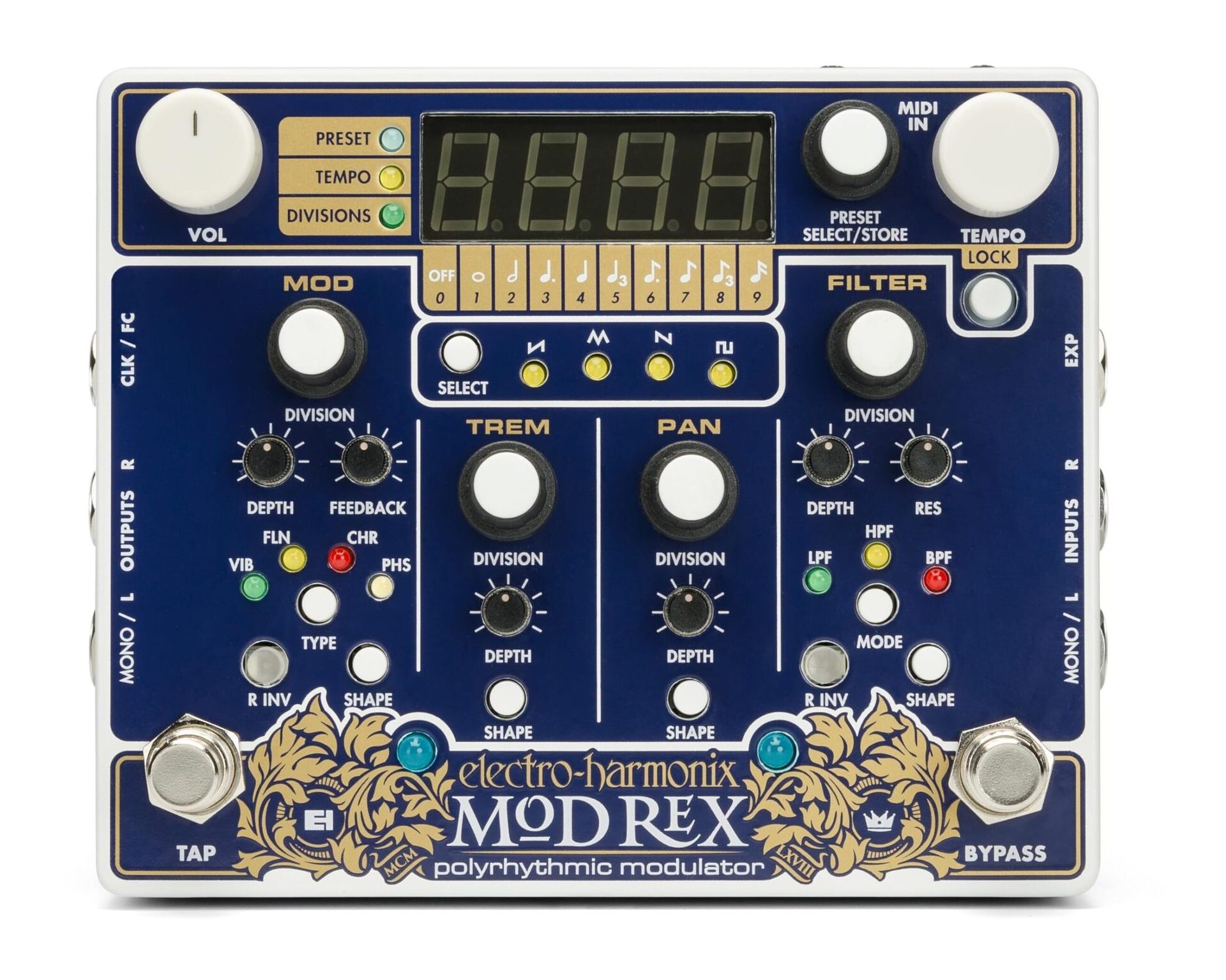 electro-harmonix エレクトロハーモニックス Mod Rex Polyrhythmic modulator ポリリズミック・モジュレーター
