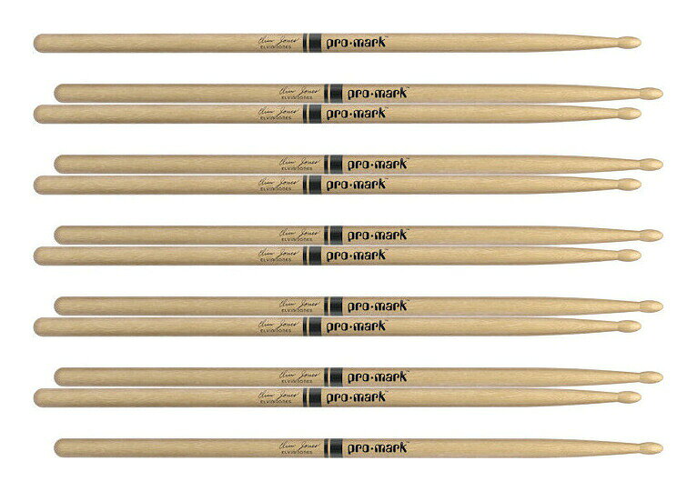 【送料込】【6ペア】ProMark プロマーク TXJZW ヒッコリー Jazz Elvin Jones ウッドチップ ドラムスティック【ポイント5倍】