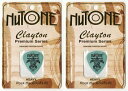 【メール便・送料無料・代引不可】Clayton クレイトン NuTone STANDARD HEAVY x2枚 新素材プロテインピック べっ甲代替素材