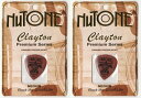 【メール便・送料無料・代引不可】Clayton クレイトン NuTone STANDARD MEDIUM x2枚 新素材プロテインピック べっ甲代替素材