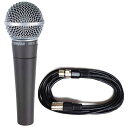 【送料込】SHURE SM58LCE/マイクケーブル5M[XLR-XLR]付7点セット