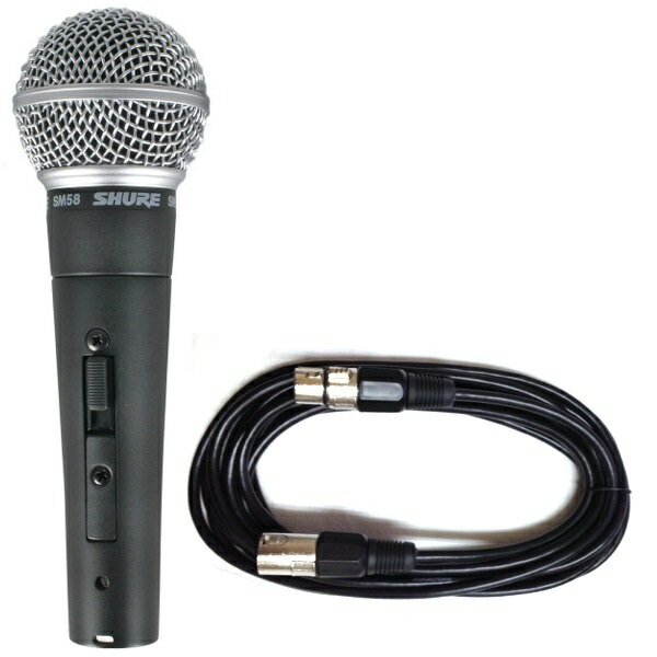 【送料込】SHURE SM58SE(マイクケーブル5M XLR-XLR 付7点セット)