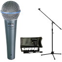 【送料込】SHURE BETA58A(ブームマイクスタンド付7点セット)