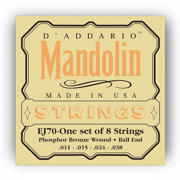 【ポイント5倍】【メール便・送料無料・代引不可】【1セット】D’Addario ダダリオ EJ70[11-38] ボールエンド マンド…