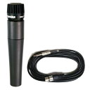 【送料込】SHURE SM57LCE/SM57-LCE/マイクケーブル5M[XLR-フォン]付7点セット