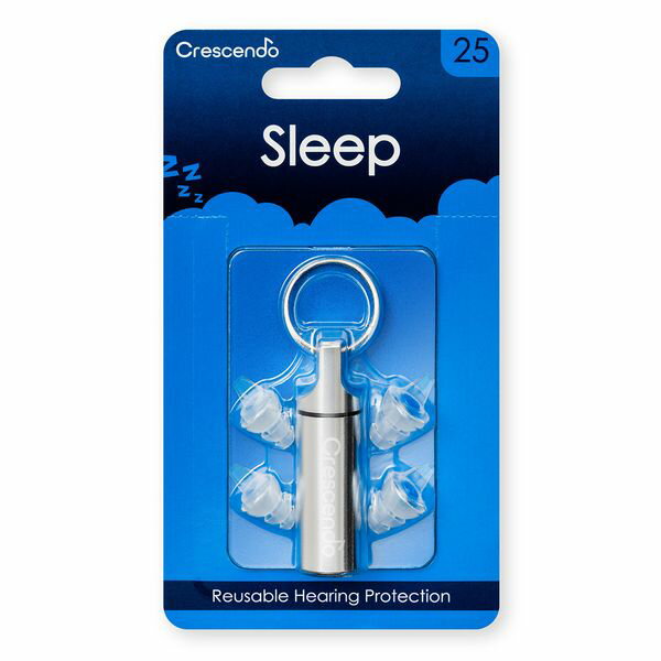 【メール便・送料無料・代引不可】Crescendo クレッシェンド SLEEP 25dB 安眠用 イヤープロテクター