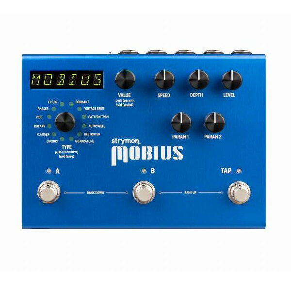 【送料込】Strymon ストライモン Mobius MOD unit with MIDI Preset メビウス モジュレーション・マシーン