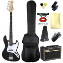 【送料込】【定番9点セット/VOXアンプ】Legend レジェンド LJB-Z BK(Black) ジャズベース エレキベース 初心者セット 入門セット